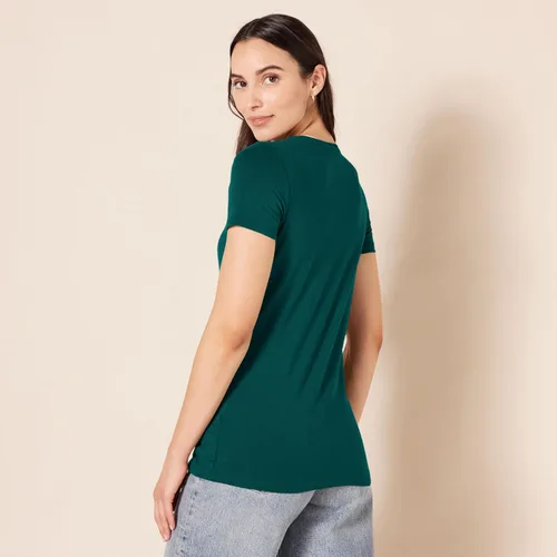 Vista 308 de Amazon Essentials Women's Regular-Fit Short-Sleeve Crewneck T-Shirt