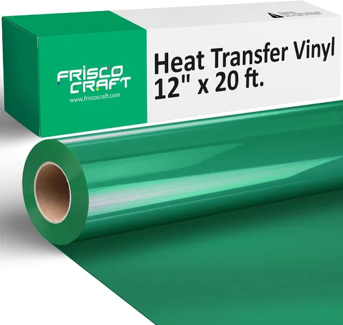 Vista 17 de Frisco Craft Rollos de vinilo HTV – Rollos de vinilo de transferencia de calor para impresiones personalizadas – Rollo HTV mate de 12 pulgadas x 20