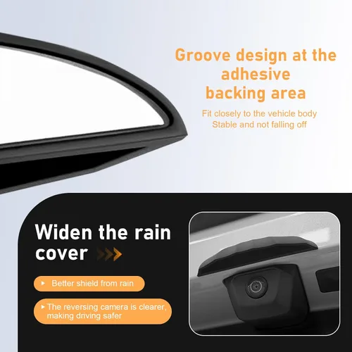 Vista 3 de Cubierta para cámara de visión trasera del automóvil, protector de protección impermeable más ancho y largo, protector de silicona a prueba