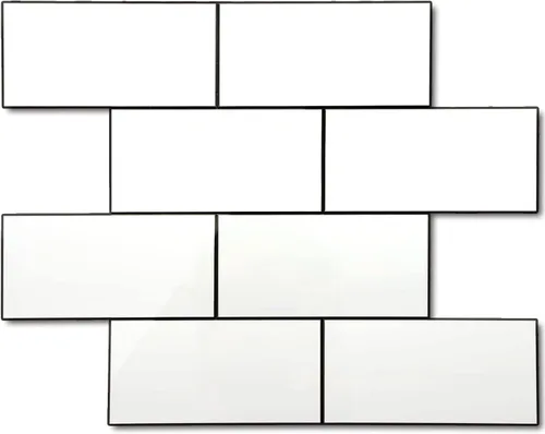 Vista 24 de STICKGOO 1/3 lámina de azulejos para despegar y pegar Subway, azulejos de cocina sin costuras de diseño pulido en rosa-beige eurásico