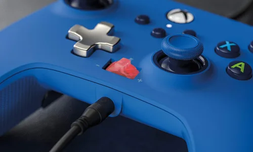 Vista 11 de PowerA Enhanced Wired Controller for Xbox - Blue Gamepad Wired Video Game Controller Gaming Controller Xbox Series XS Xbox One - Xbox Series X