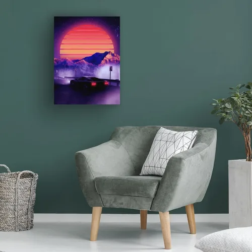 Vista 3 de Trademark Fine Art Canvas Wall Art - Ritvik Takkar 'Retro Synth' Wall Art for Living Room, Bedroom, or Office Décor