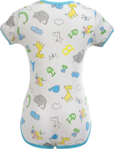 Vista 7 de Littleforbig - Mameluco para adultos con botones para bebés y pañales (ABDL)