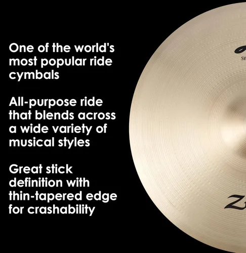 Vista 5 de Zildjian Serie A Sweet Ride Platillo - 21 pulgadas