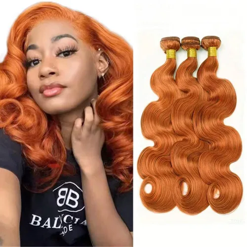 Vista 169 de Color 30 paquetes de cabello humano marrón onda del cuerpo paquetes 8 10 12 pulgadas brasileño virgen Remy extensiones de cabello humano doble trama