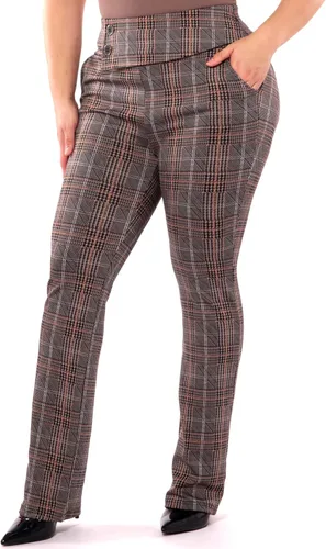 Vista 3 de ShoSho Pantalones ajustados de talla grande para mujer, pantalones ajustados de meter