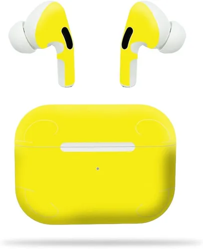 Vista 4 de MightySkins - Compatible con Apple Airpods Pro – Placa de diamante negro Funda protectora de vinilo duradera y única Fácil de aplicar, quitar