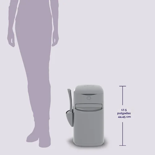 Vista 7 de Litter Genie Cubo Easy Roll con recarga fácil de enrollar, 24 bolsas 90% plástico reciclado - Diseño hermético - 8 días de arena para 1 gato