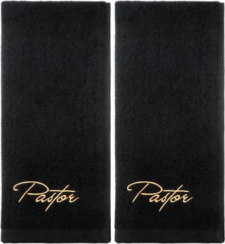 Vista 7 de Buryeah 2 Piezas Toallas de Mano Pastor Toallas de Mano Bordadas Cristianas Regalos de Apreciación para el Clero de la Iglesia Cristiana para el Día