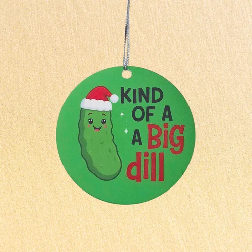 Vista 9 de Adornos divertidos: novedad "Kind of a Big Dill" para compañeros de trabajo, intercambio de elefantes blancos y humor para adultos