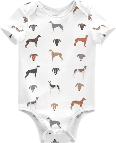 Vista 20 de vvfelixl Bodies para bebé niña negro Pug blanco manga corta algodón ropa de bebé para niñas 0-24 meses Multi1