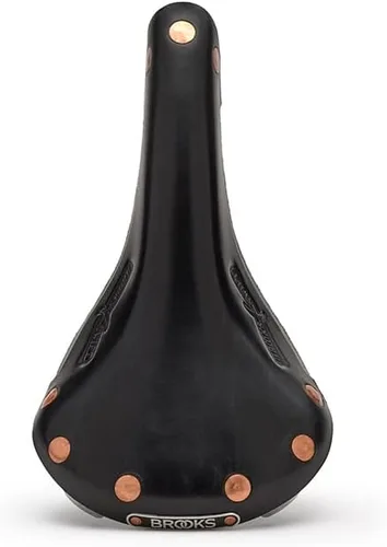 Vista 7 de Brooks England Swift, Racing Leather Saddle with Hand-Hammered Copper Rivets