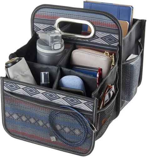 Vista 10 de High Road Organizador de coche con portavasos – Organizador de asiento delantero para conductores o organizador de asiento trasero para niños