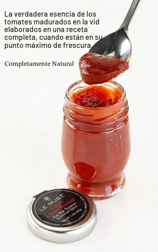 Vista 2 de Le Must Surtido de frascos de condimentos de vidrio premium (Le Must Ketchup, mostaza amarilla, mayonesa) Paquete de 3