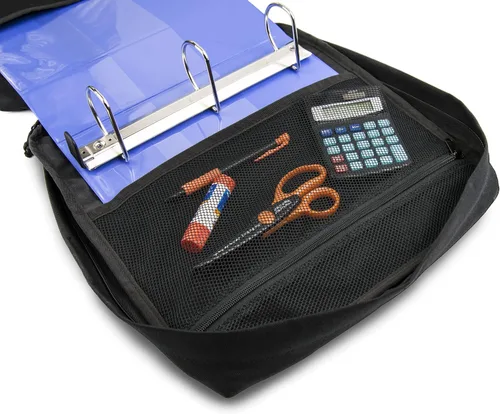 Vista 7 de BinderBag Mochila con cremallera de 3 anillas (turquesa)