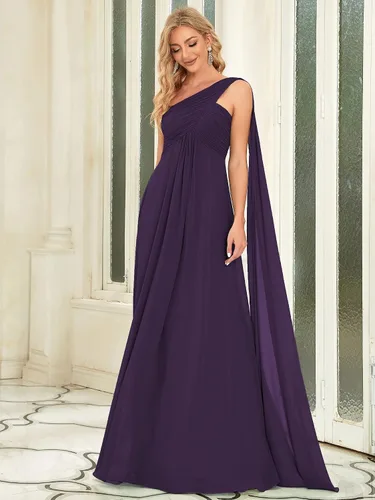 Vista 4 de Ever-Pretty Vestido de noche de un solo hombro para mujer 09816