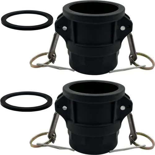 Vista 5 de BITOBITOTU - 2 accesorios Camlock Poly NPT A-50 1/2 pulgadas, tipo A, acoplamientos estándar de leva, accesorios de bloqueo de leva, ajuste