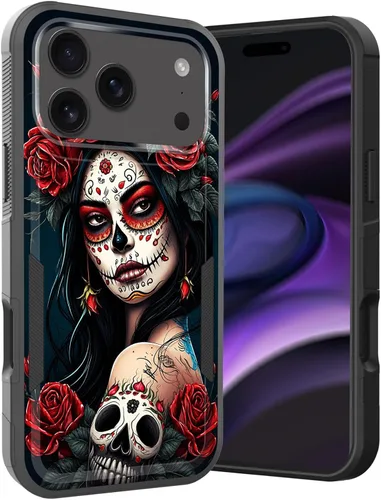 Vista 149 de Funda para iPhone Air, doble capa híbrida resistente resistente a prueba de golpes de policarbonato duro + funda protectora de silicona suave