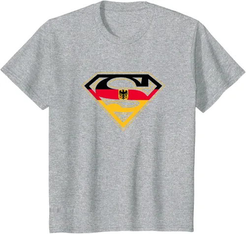 Vista 8 de Superman Camiseta German Shield, Azul / Patchwork, S Rojo