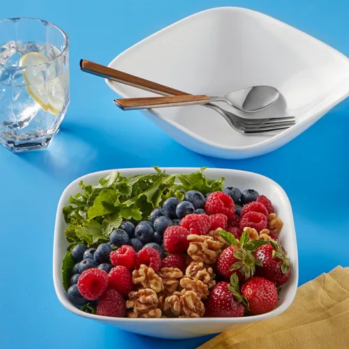 Vista 5 de Corelle Tazón de cereales blanco puro de 22 onzas, paquete de 6