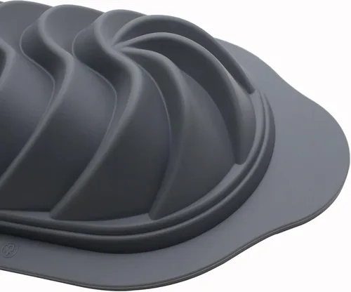 Vista 3 de Anillo de acero de grado alimenticio Bandeja de pastel de silicona para tostadas, moldes para hornear pan, molde rectangular para tartas, rosca