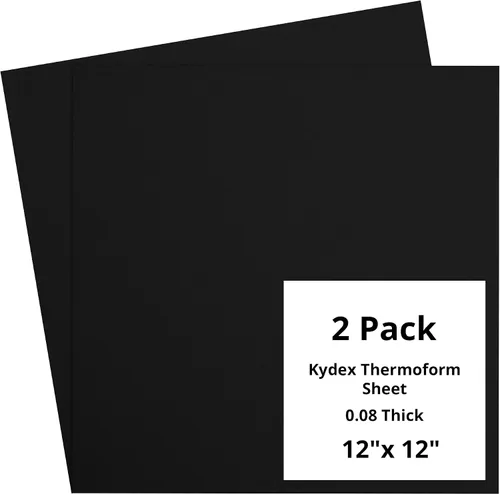 Vista 84 de Kydex Sheets - Solid Color DIY Kit for Crafting Holsters, Sheaths, and Mag Pouches - (8x8, 8x12, 12x12), Premium Thermoform Sheets - Thick, Durable