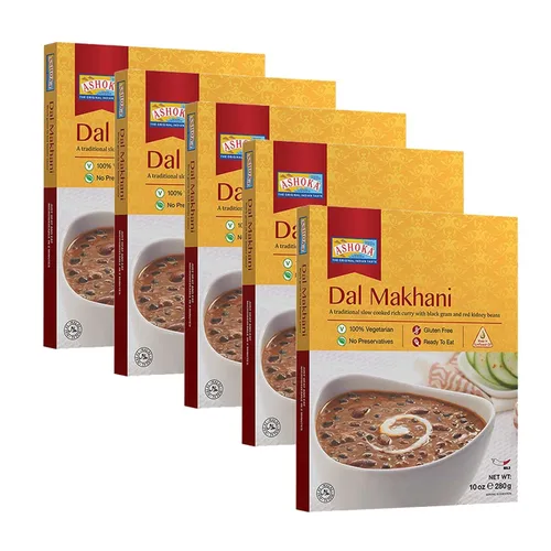 Vista 18 de Ashoka Comidas indias listas para comer desde 1930, 100% vegetariano Dal Makhani, comida india totalmente natural cocinada tradicionalmente, a base