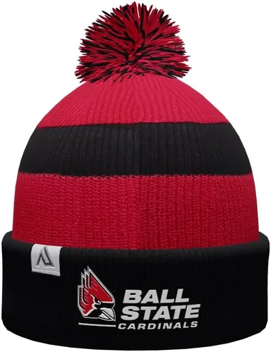 Vista 10 de NCAA Prime - Gorro de punto de invierno con pompón plegable