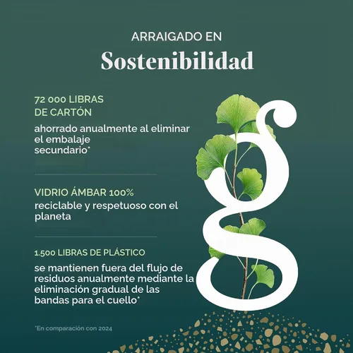 Vista 9 de Gaia Herbs Hoja de ginkgo, 60 cápsulas veganas, 30 porciones