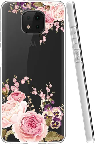 Vista 2 de Funda para Moto G Power 2021 (no compatible con la versión 2020), funda para Motorola G Power, funda transparente y flexible de silicona de goma