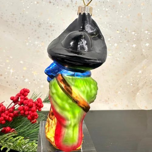 Vista 5 de Christmas By Krebs Adornos coleccionables de vidrio soplado para árbol (loro pirata de 4 3/4 pulgadas)