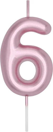 Vista 130 de DERVENTA Vela con números de 2.36 pulgadas, decoración perfecta para cumpleaños, brunch, postre, pastel, 1 pieza (número 0 rosa)