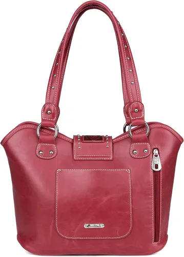 Vista 5 de Montana West Bolso de mano occidental para mujer, bolso de hombro oculto con funda desmontable