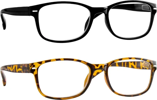 Vista 10 de TruVision 9505HP Reading Glasses - 1, 2, 3 Pack for Men & Women 9505 2 negro