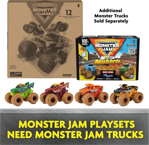 Vista 8 de Monster Jam Ship It & Flip It Juego de Transformación con Camión de Fundición a Troquel 1:64, Multicolor