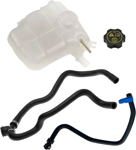 Vista 2 de Tanque de depósito de refrigerante compatible con Chevy Cruze 2011-2016 1.4L 2016 Chevy Cruze Limited 1.4L 603-383 13465094 con 1 manguera