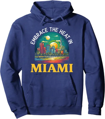 Vista 6 de Miami City Florida USA State America United States Pullover Hoodie