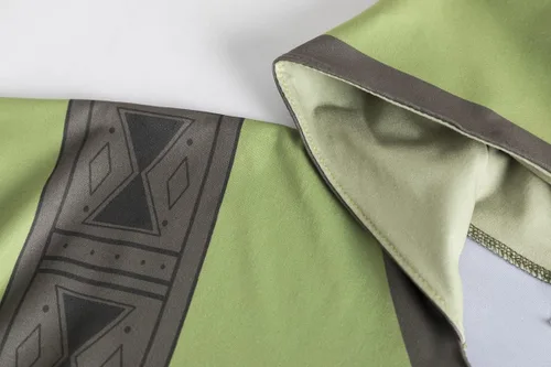 Vista 4 de Disfraz de Bruno Madrigal para adultos, disfraz de Bruno, capa de poncho verde, traje de Halloween