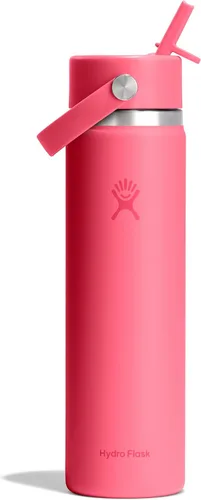 Vista 13 de Hydro Flask Botella de agua – Acero inoxidable aislado – Tapa flexible con popote de boca ancha, antiderrames, a prueba de fugas y recargable