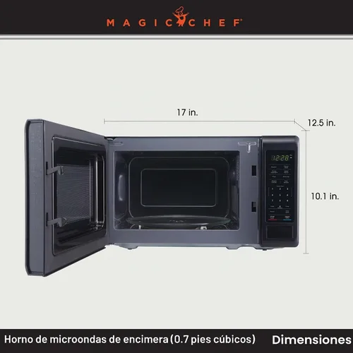 Vista 3 de Microondas de encimera de 0.7 pies cúbicos con tacto digital de 700 vatios