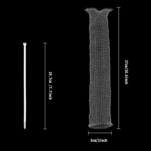 Vista 2 de 48 trampas de pelusa para lavadora, trampas de pelusa de acero inoxidable, trampas de pelusa de malla para lavandería, filtro de manguera