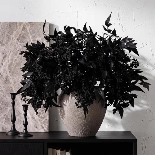 Vista 5 de Zeyune 3 tallos de bayas artificiales de 35 pulgadas, decoración