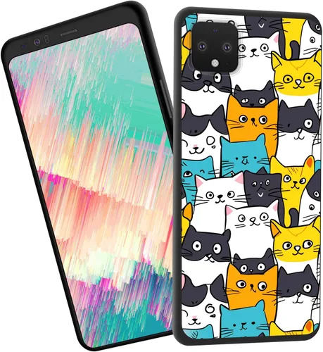 Vista 125 de for Google Pixel 4 XL Case,Slim Shockproof TPU Soft Rubber Silicone Cover Phone Case for Google Pixel 4 XL,Blue Skull Headphone