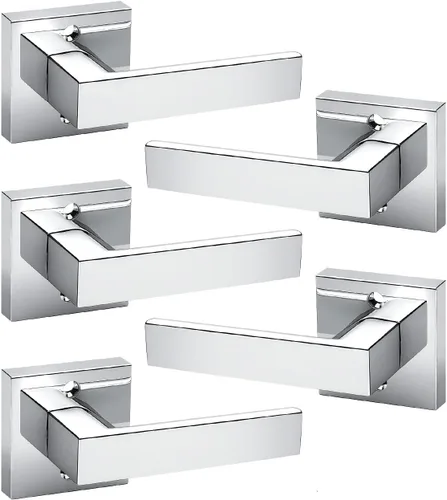 Vista 117 de KNOBWELL - Juego de cerradura con 1 picaporte resistente para puertas de una cara, ideal para puertas interiores reversibles, 0.93 libras