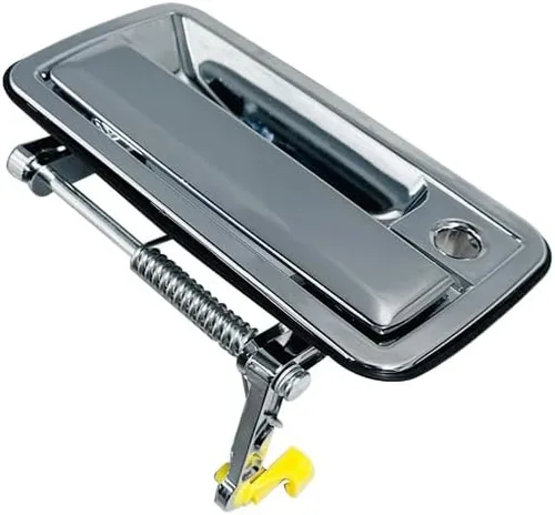 Vista 8 de Medio metal cromado, 1 par de manijas de puerta delantera y exterior compatible con Chevy S10 Sonoma 1994-2004 Blazer