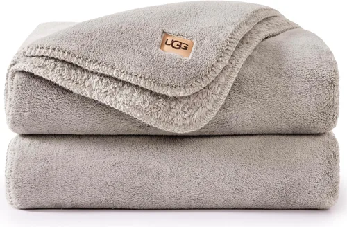 Vista 19 de UGG Whitecap Queen - Manta de forro polar de felpa, 90 x 90 pulgadas, color Se adapta a camas de tamaño Queen y Matrimonial, suave forro polar