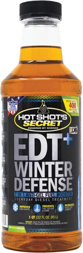 Vista 9 de Hot Shot's Secret EDT+ Winter Defense, aditivo de combustible diésel 7 en 1 anti-gel - Previene la gelificación, protege el sistema de combustible