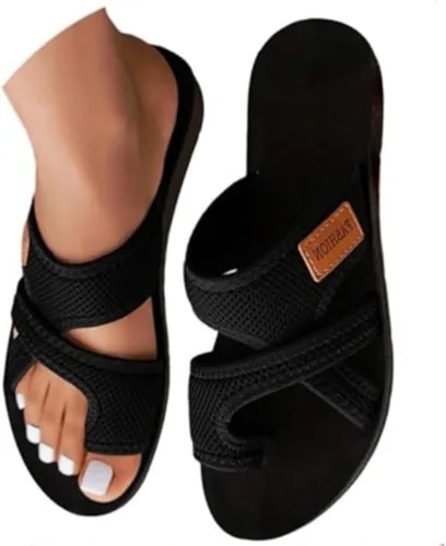Vista 10 de Sandalias ortopédicas para mujer, con plataforma elegante, cómodas, ortopédicas, para caminar, soporte de arco, sandalias de verano