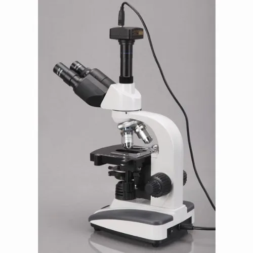 Vista 3 de AmScope Microscopio LED compuesto biológico T360B-M 40X-2000X + cámara digital de 1.3MP
