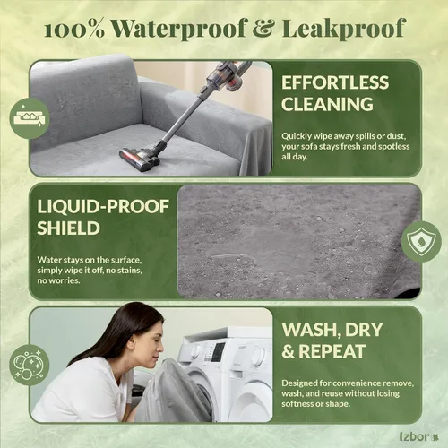 Vista 3 de Protector de muebles antiarañazos para gatos, protector de sofá antiarañazos, antideslizante e impermeable (no se estira), protección de sofá apta